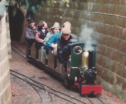 Narrow Gauge Loco leaves the tunnel