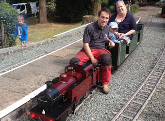Jamies new loco and his family